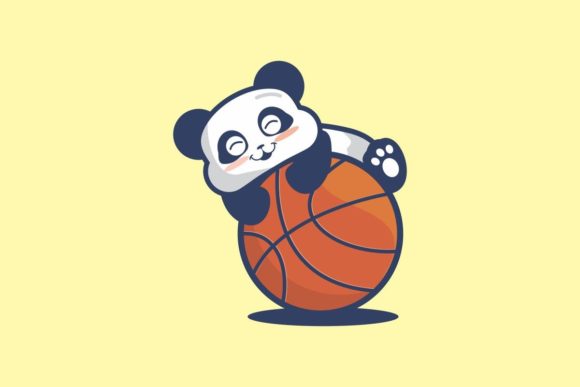 Cute Panda Hug a Basketball – A Playful Typeface for Modern Design Projects
