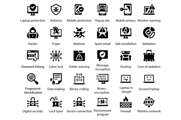 Cyber Security Icons: Enhancing Visual Communication in Digital Safety Design
