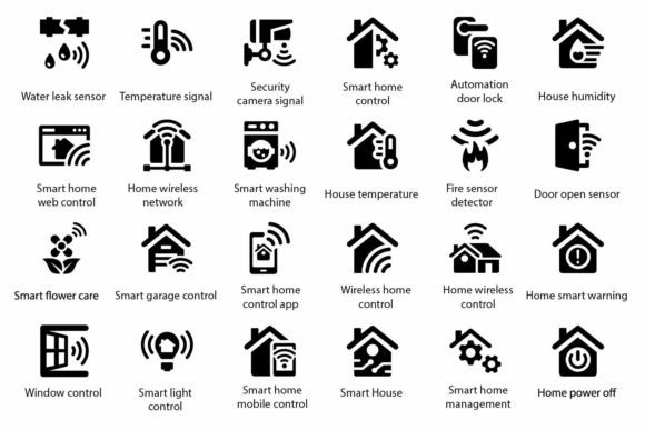 Smart House Icons: Elevating Design Projects with Precision and Purpose