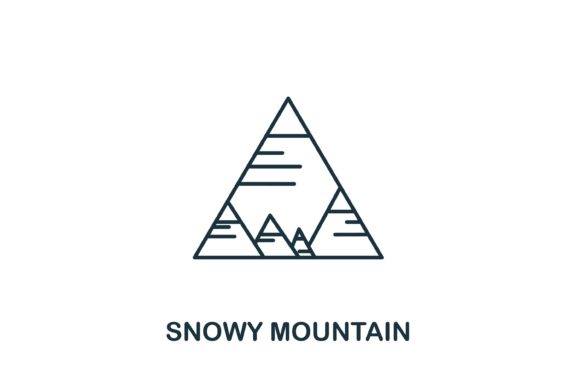 Snowy Mountain: A Versatile Design Element for Creative Projects
