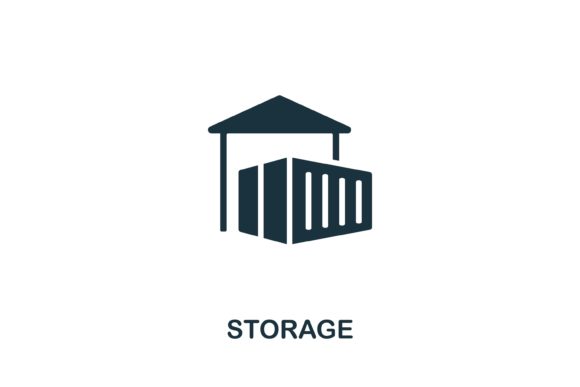 Storage Icon: Simple Design for Modern Visual Projects